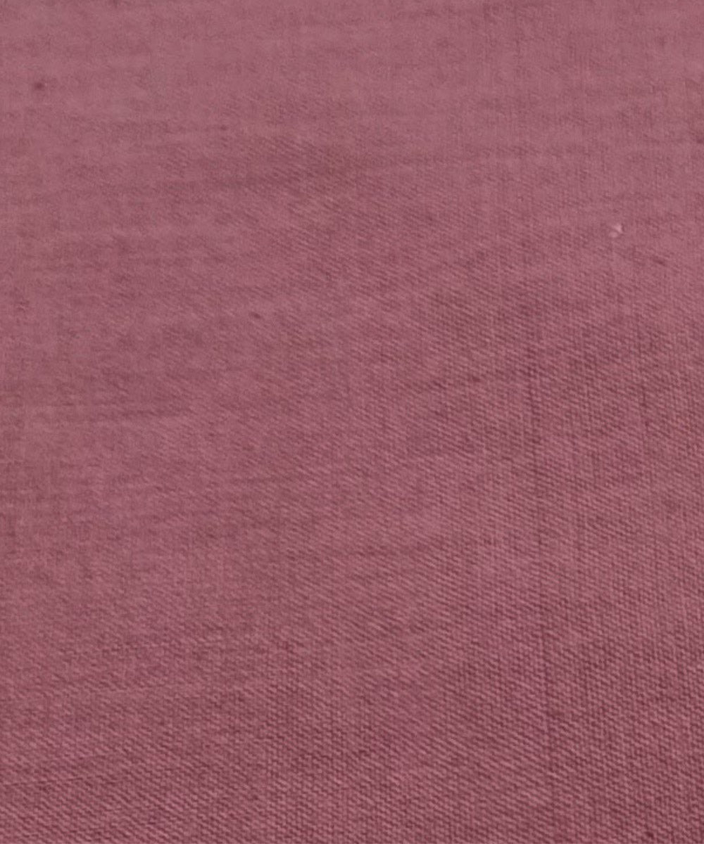 Madder handloom cotton natural dyed fabric