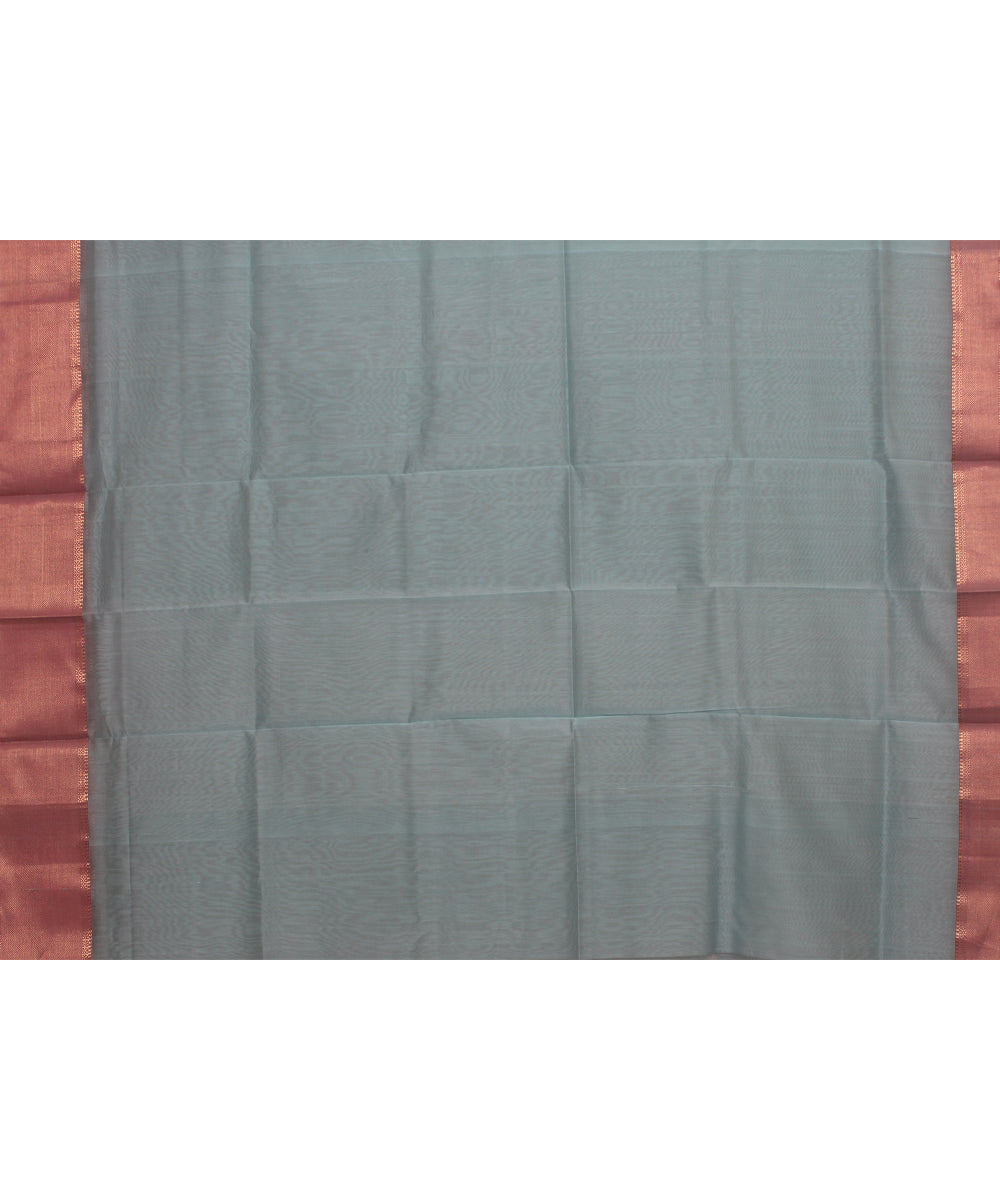 Aqua handloom maheshwari cotton silk saree