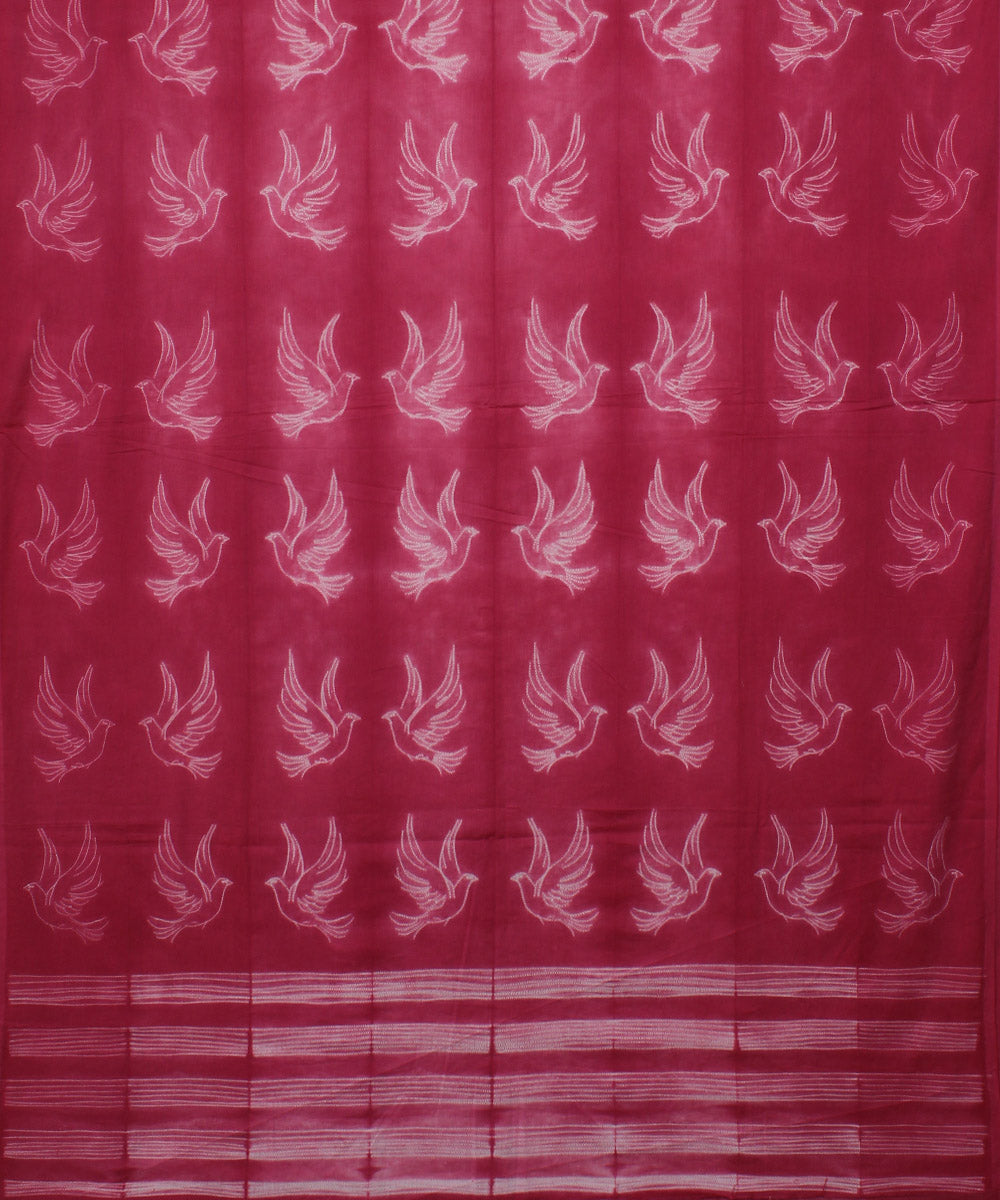 3m Pink handwoven shibori cotton kurta material
