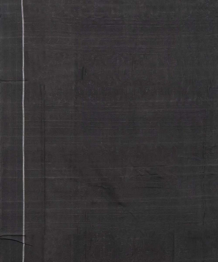 Grey black cotton handwoven sambalpuri saree