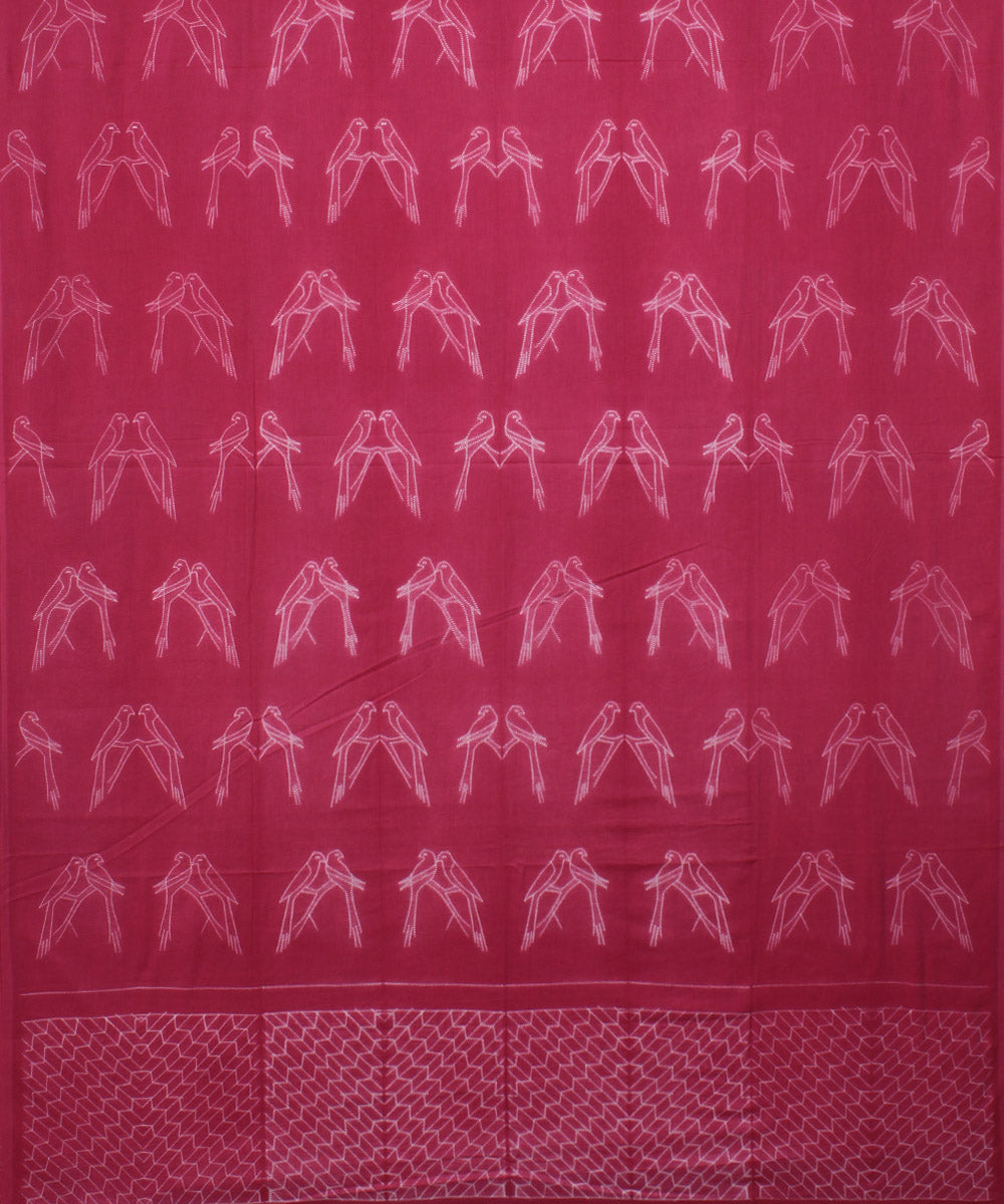 3m Pink handwoven cotton shibori kurta material