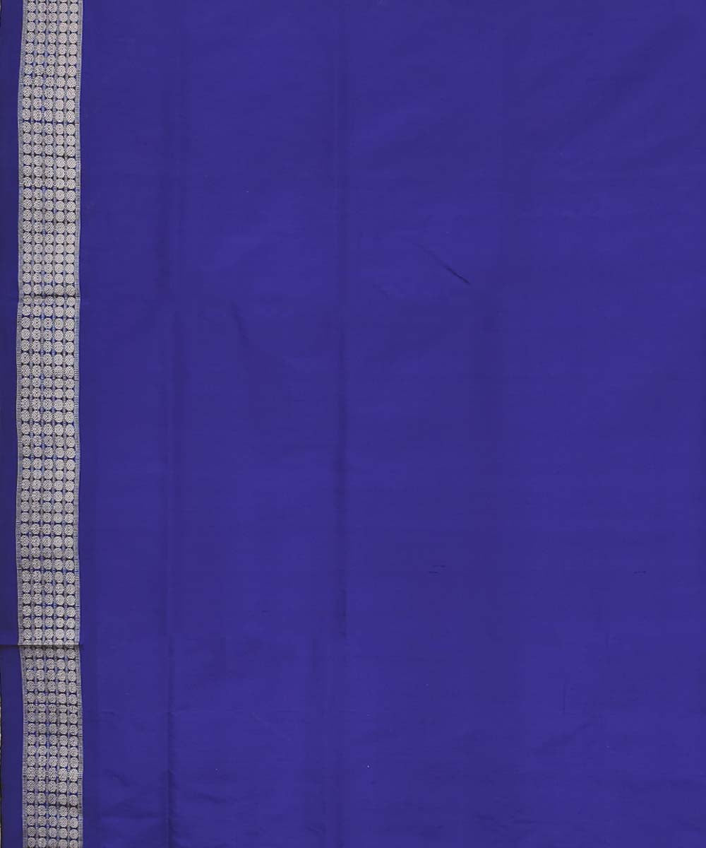Peach navy blue Silk Handwoven Bomkai Saree