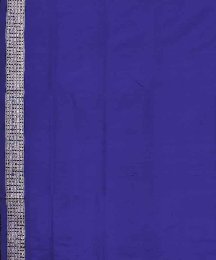 Peach navy blue Silk Handwoven Bomkai Saree