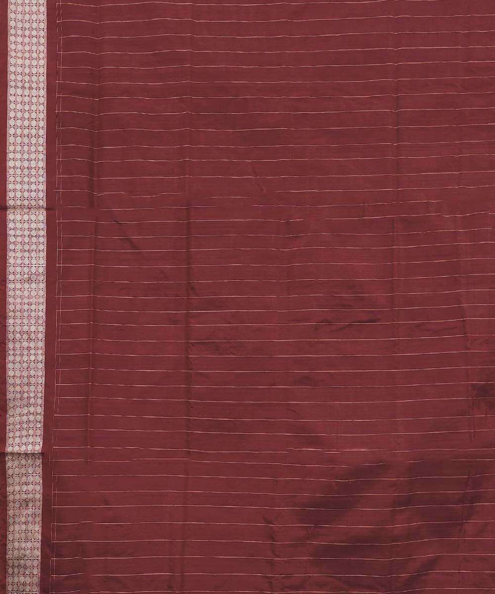 Purple maroon Silk Handwoven Sambalpuri Saree