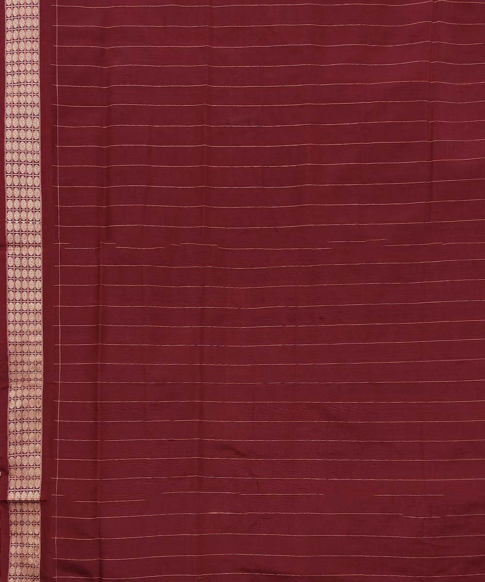 Black maroon Silk Handwoven Sambalpuri Saree