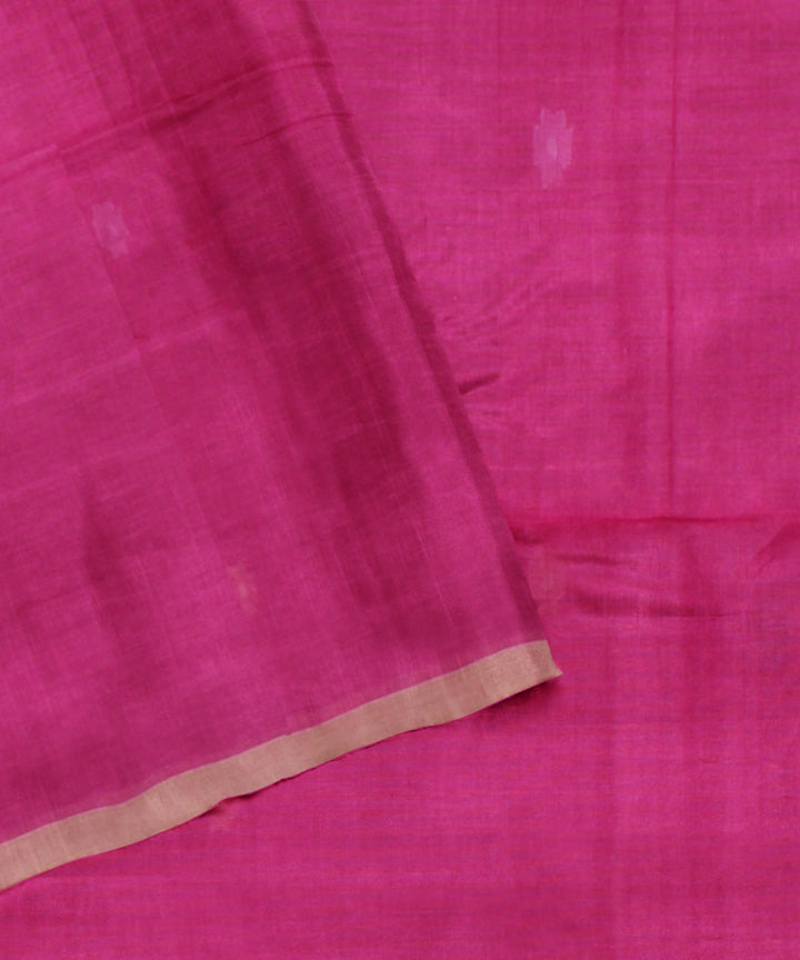 Pink cotton handloom bengal saree