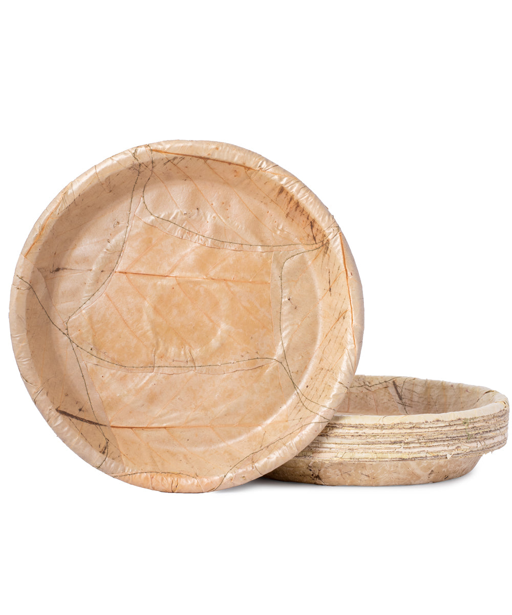 Beige Disposable  Handcrafted plates
