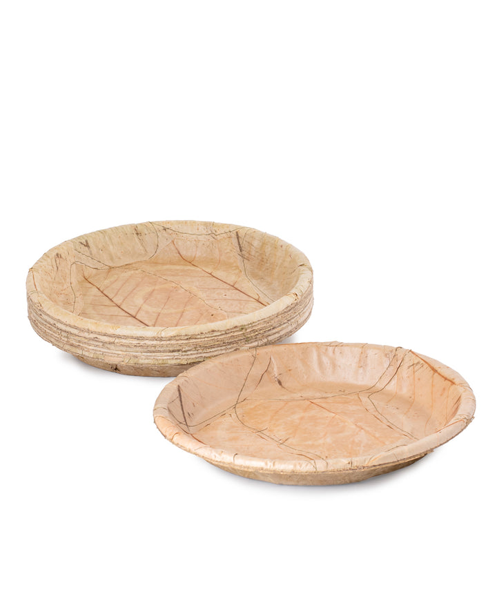 Beige Disposable  Handcrafted plates