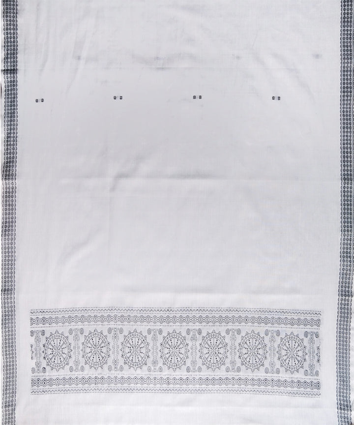 Offwhite handwoven cotton bomkaidupatta