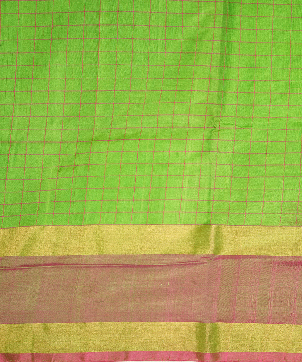 Light green magenta silk handloom uppada saree