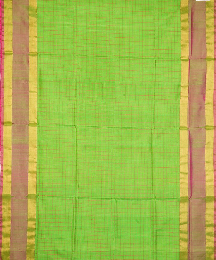 Light green magenta silk handloom uppada saree