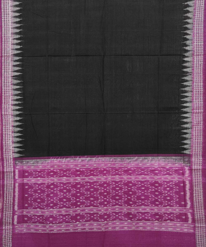 Black purpel handwoven sambalpuri cotton dupatta