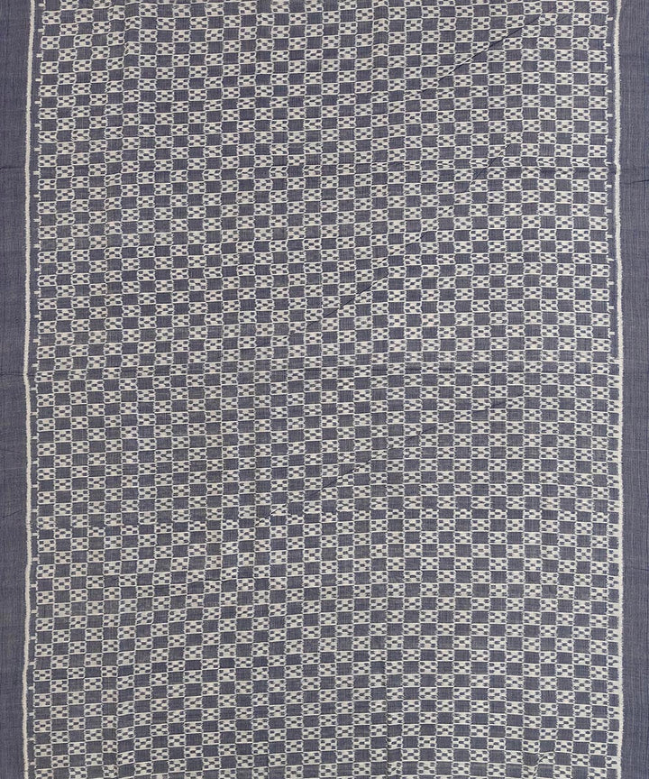 Grey white handwoven sambalpuri cotton kurta material