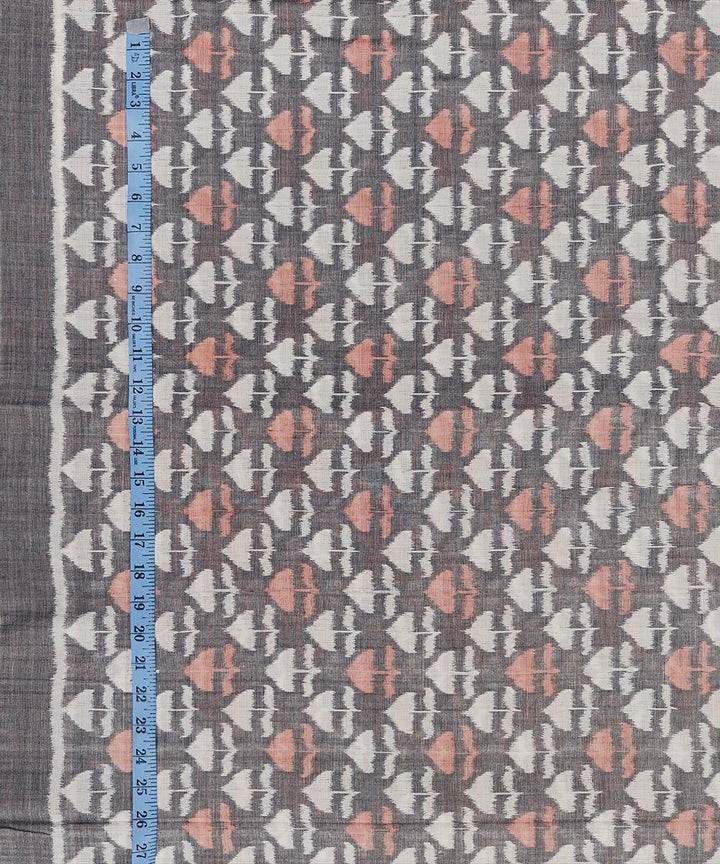 Grey white handwoven cotton sambalpuri kurta material