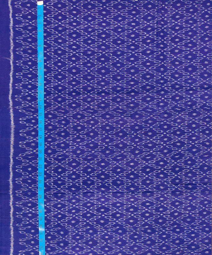 2.5 m Navy blue handwoven sambalpuri cotton kurta material