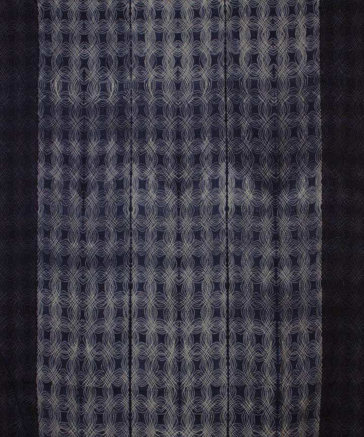 3m navy blue handwoven shibori kurta cotton material