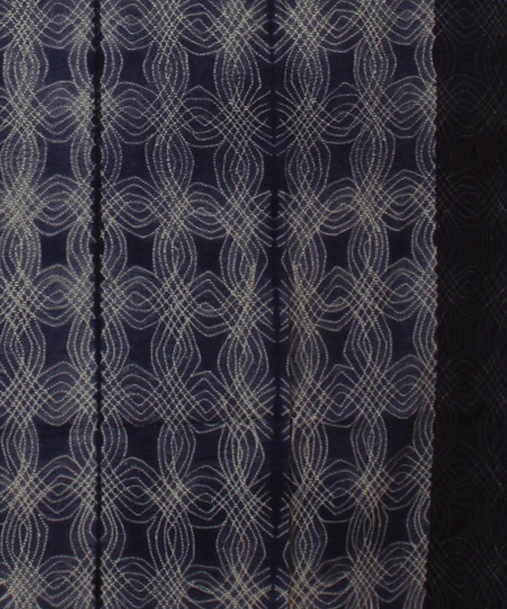 3m navy blue handwoven shibori kurta cotton material