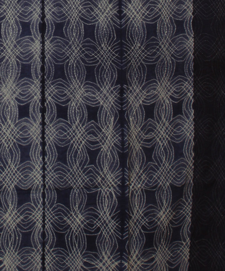 3m navy blue handwoven shibori kurta cotton material