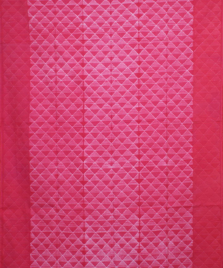 3m pink handwoven cotton shibori kurta material