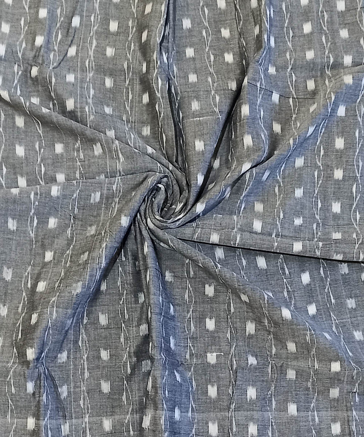 Grey handwoven nuapatna cotton fabric