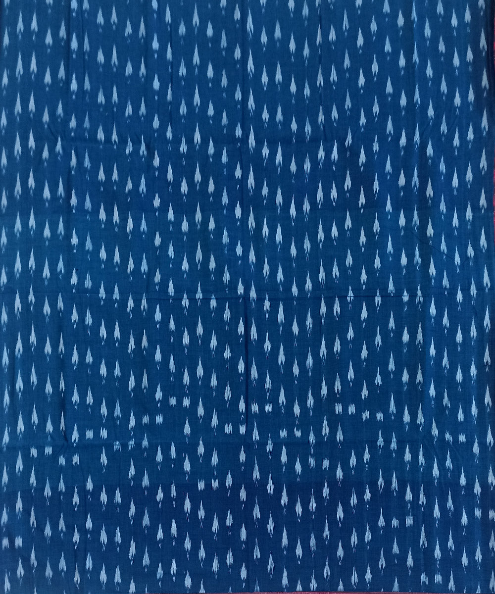 Blue hand loom nuapatna cotton fabric