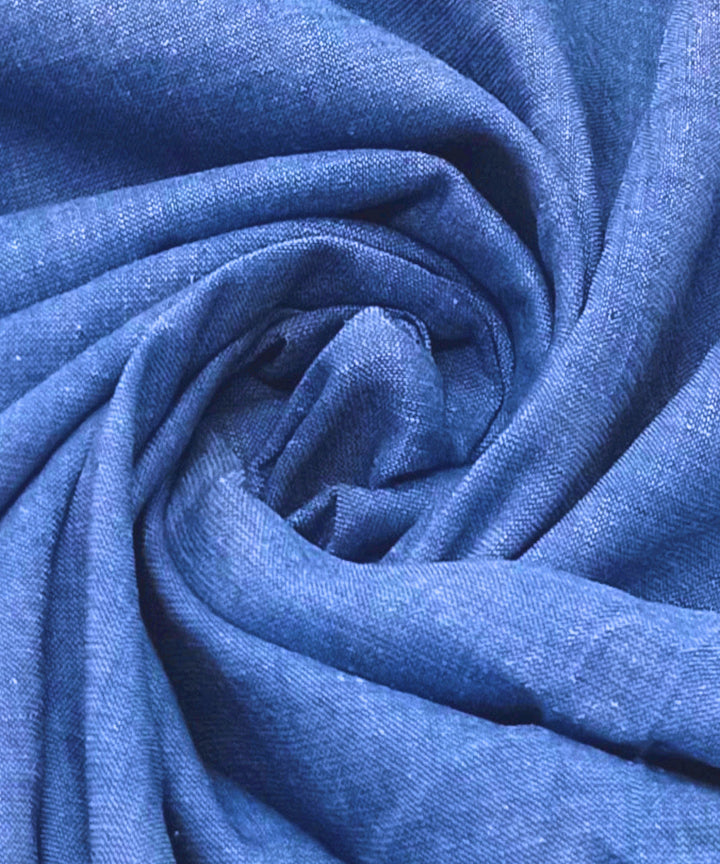 Light blue handwoven cotton khadi fabric