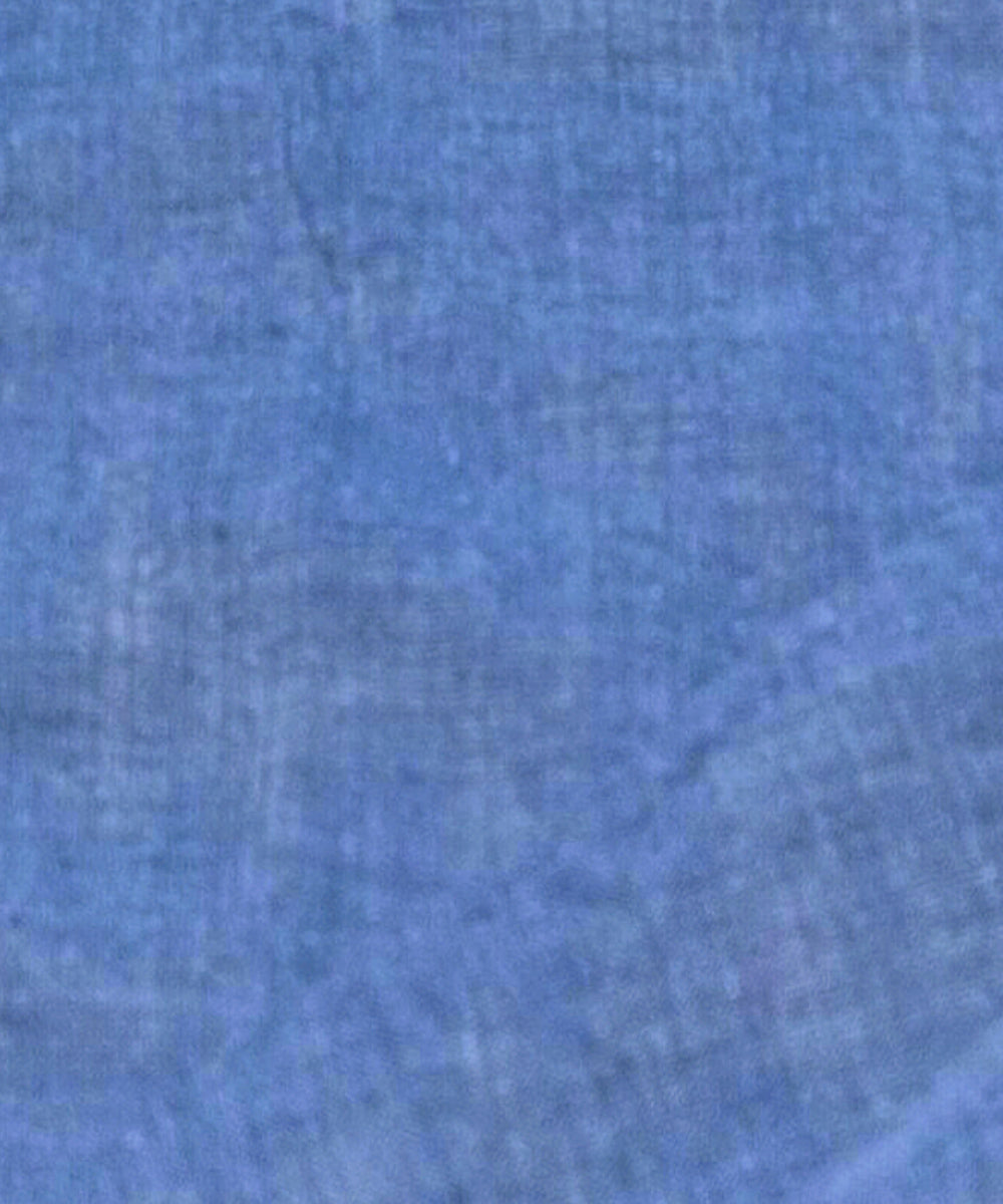Light blue handwoven cotton khadi fabric