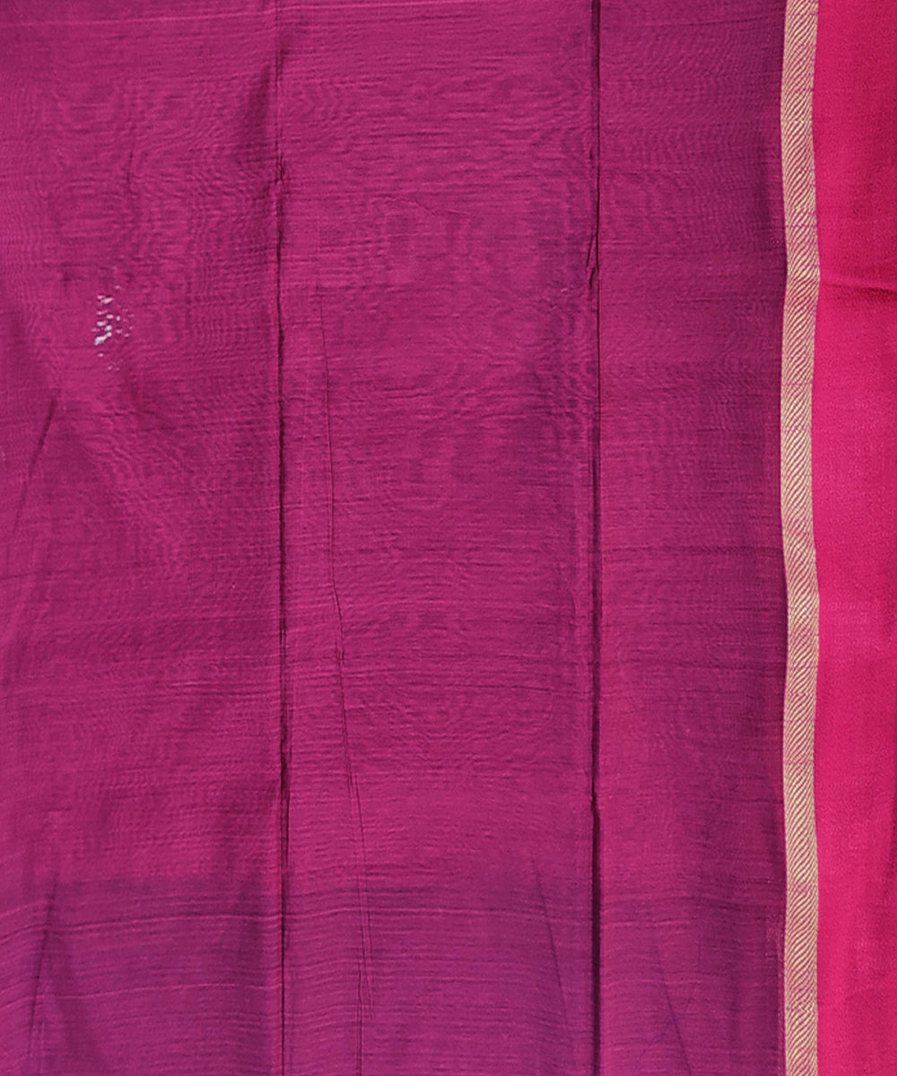 Navy blue multicolor handwoven maheshwari cotton silk saree