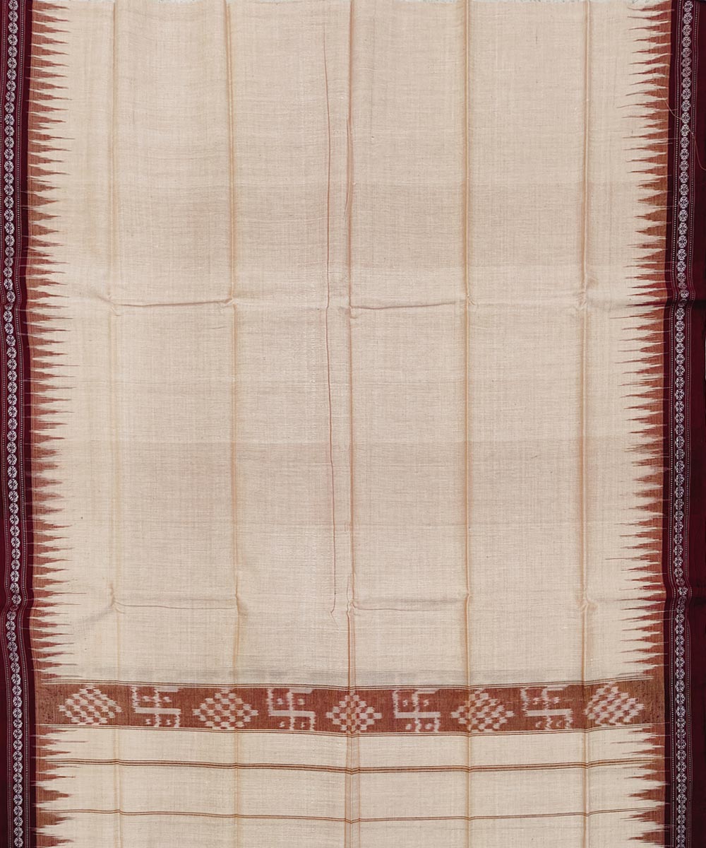 Bisque handwoven cotton sambalpuri towel gamcha
