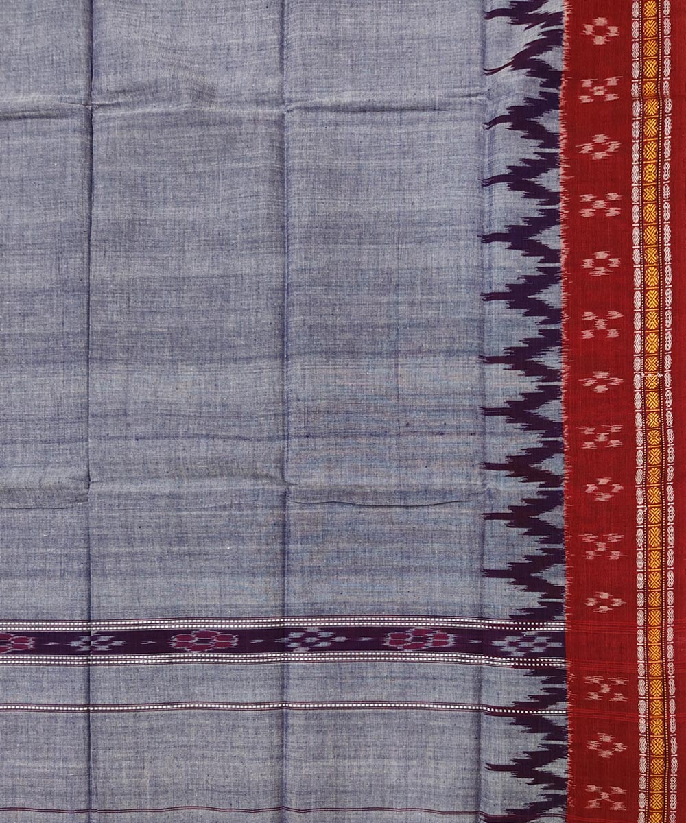 Purple handwoven cotton sambalpuri towel gamcha