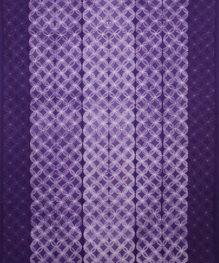 3m lavender handwoven cotton shibori kurta material