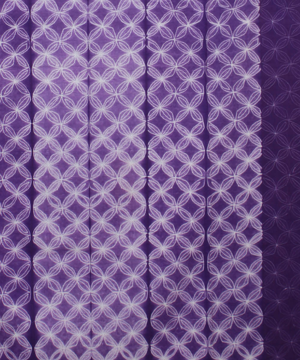 3m lavender handwoven cotton shibori kurta material