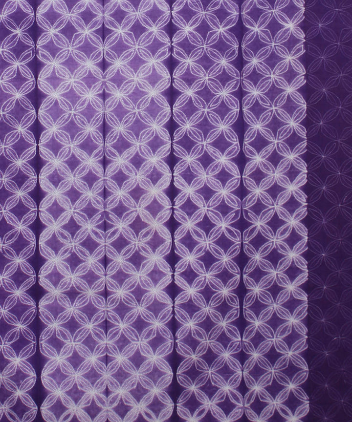 3m lavender handwoven cotton shibori kurta material