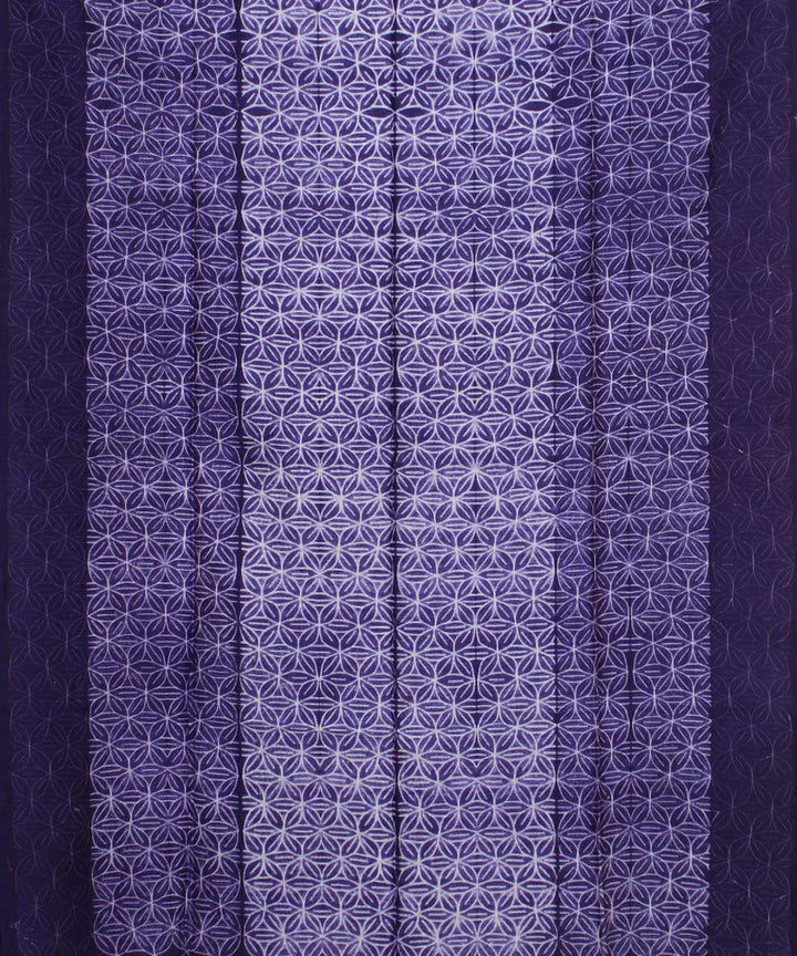 2.8m purple handwoven cotton silk shibori kurta material