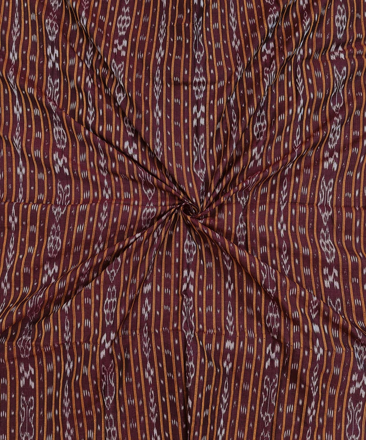 2.5m maroon handwoven cotton nuapatna kurta material