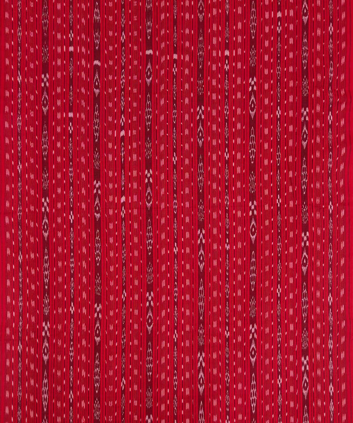 2.5m red handwoven cotton nuapatna kurta material