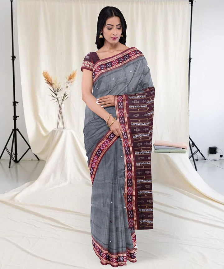 Mink multi color cotton handwoven sambalpuri saree