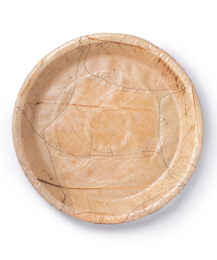 Beige Disposable  Handcrafted plates
