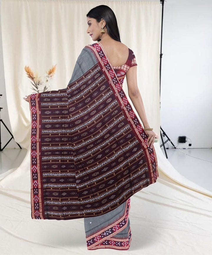 Mink multi color cotton handwoven sambalpuri saree