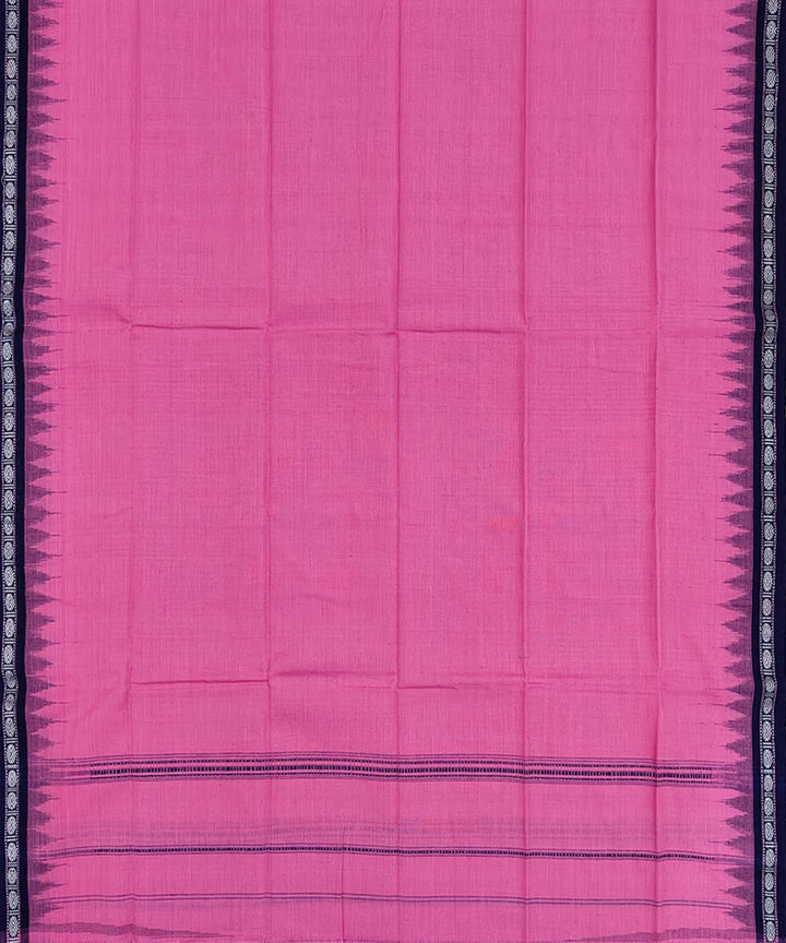 Pink blue handwoven cotton sambalpuri towel gamcha