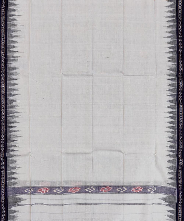 White blue handwoven cotton sambalpuri towel gamcha