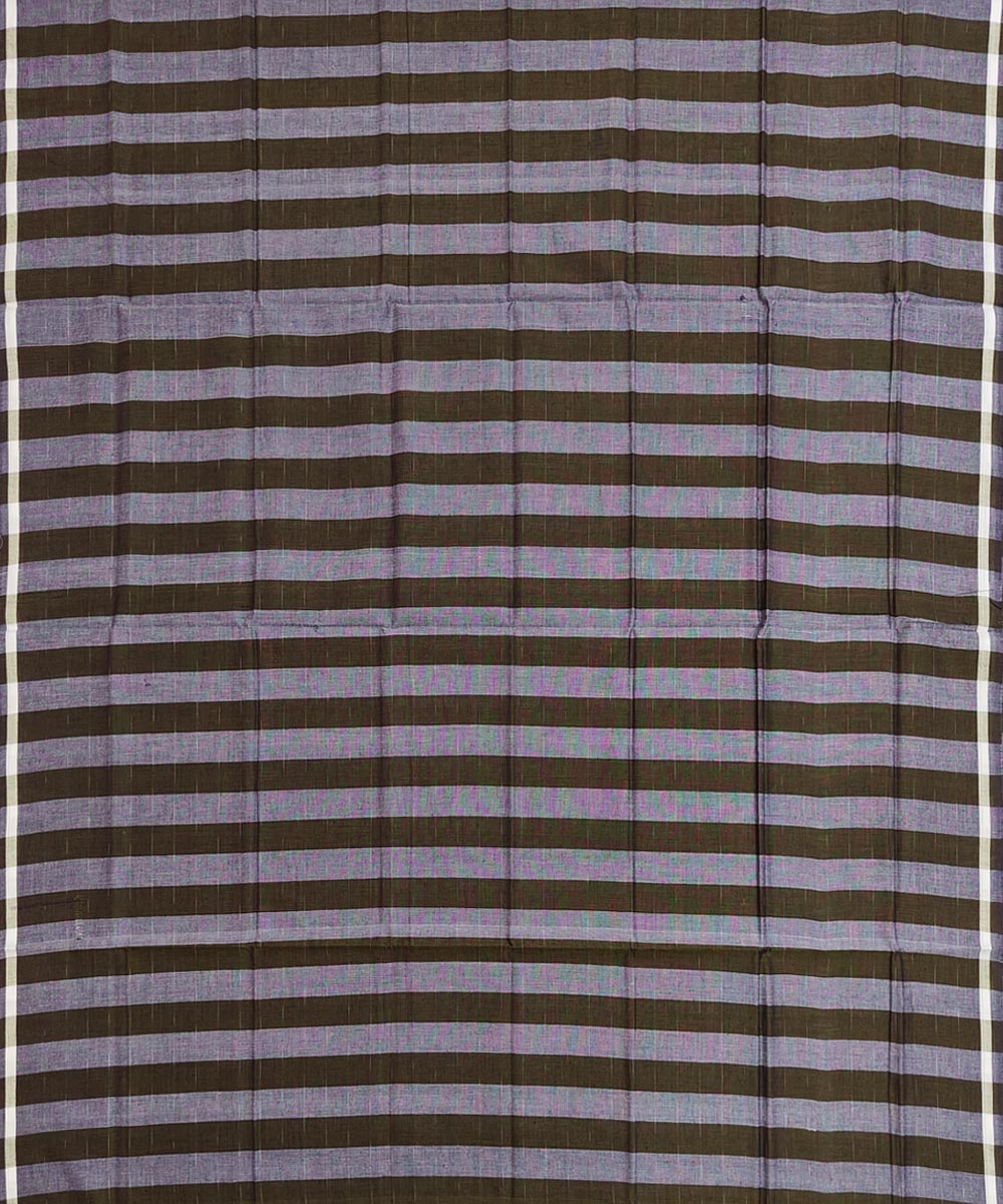 Olive green grey stripe handwoven cotton nuapatnalungi