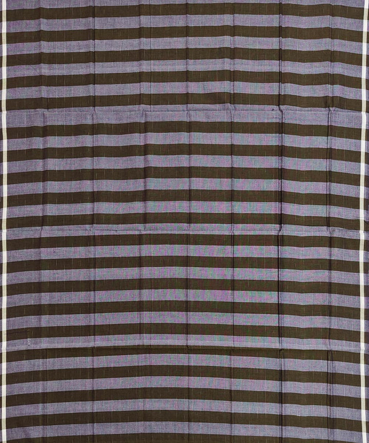 Olive green grey stripe handwoven cotton nuapatnalungi