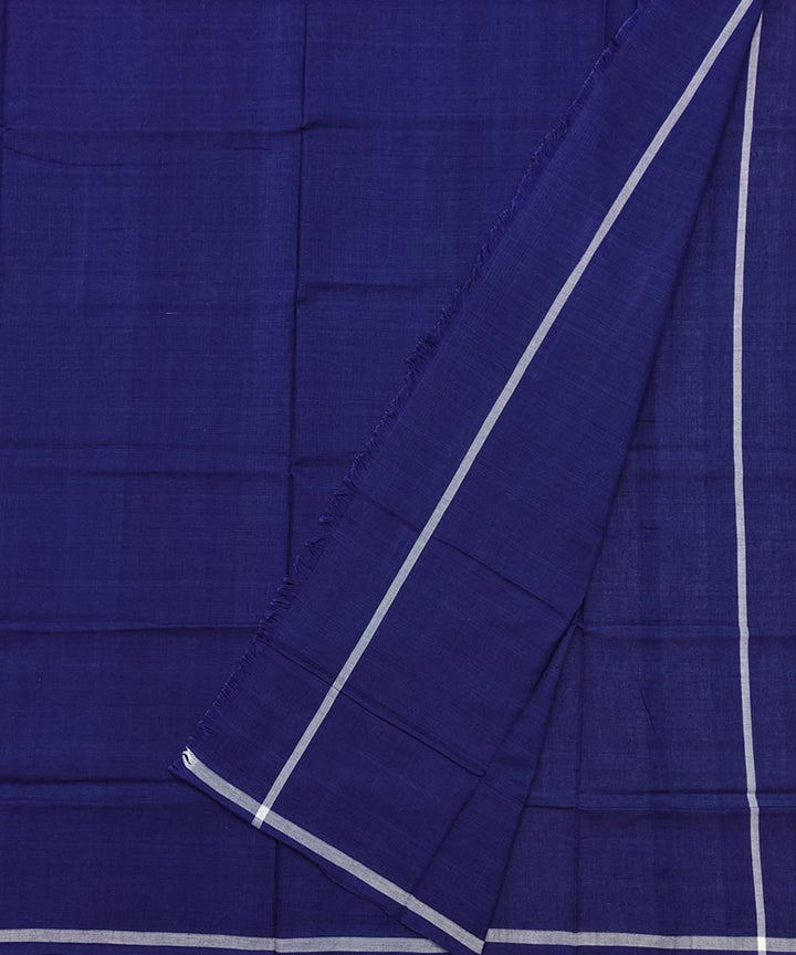 Navy blue handwoven cotton nuapatna lungi