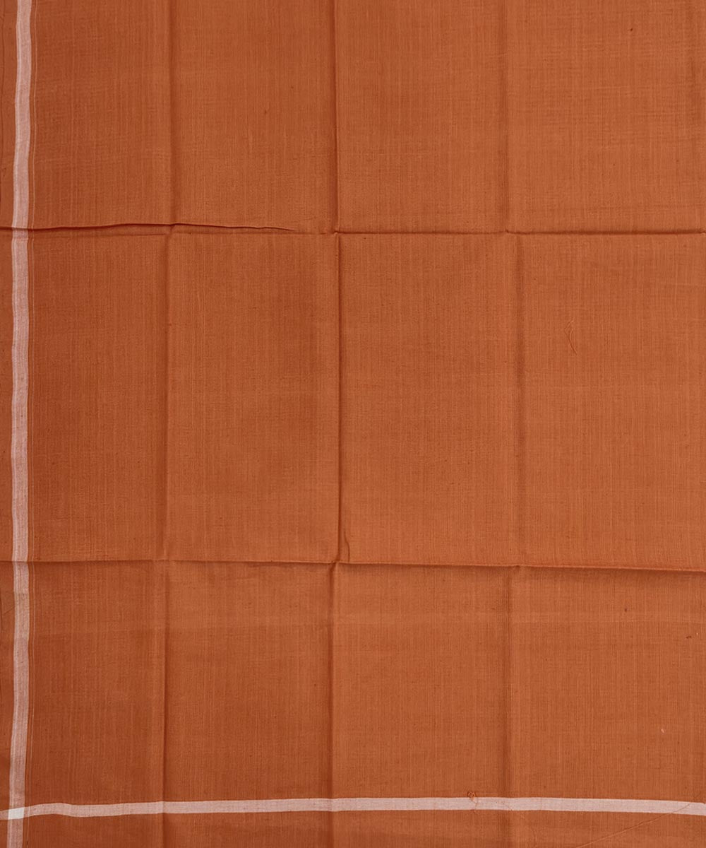 Brown handwoven cotton nuapatna lungi