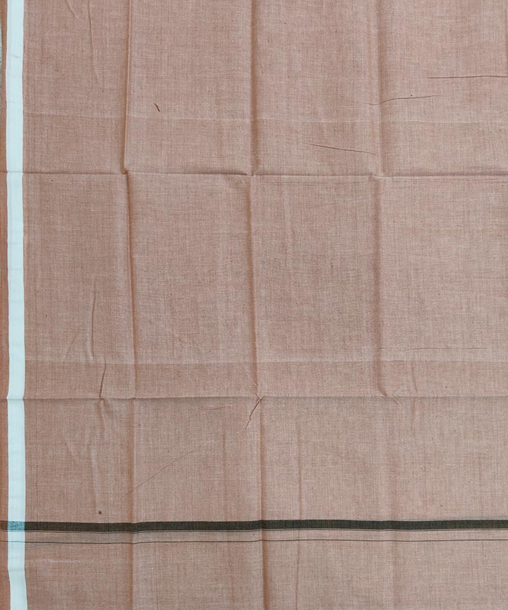 Beige handwoven cotton nuapatna lungi