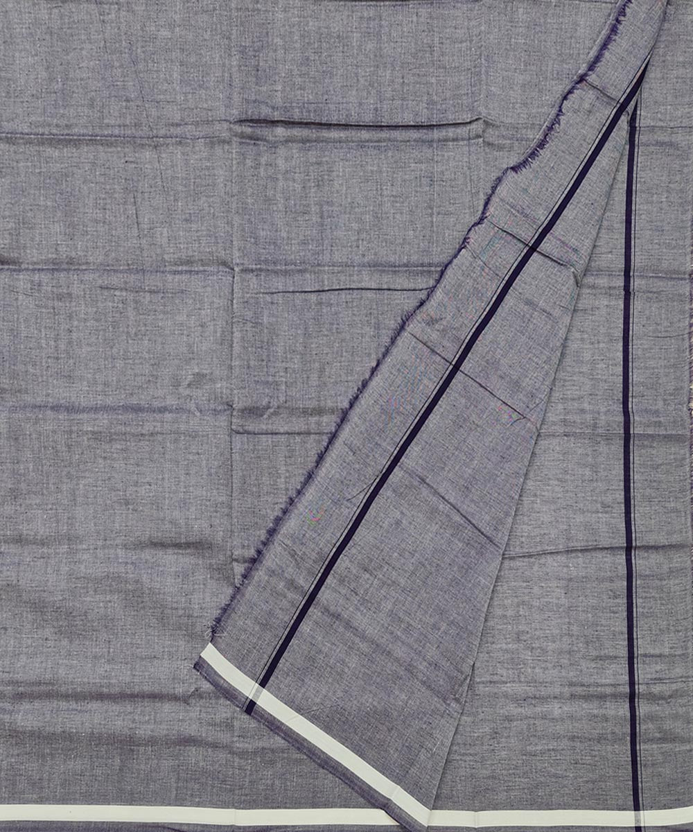 Grey handwoven cotton nuapatna lungi