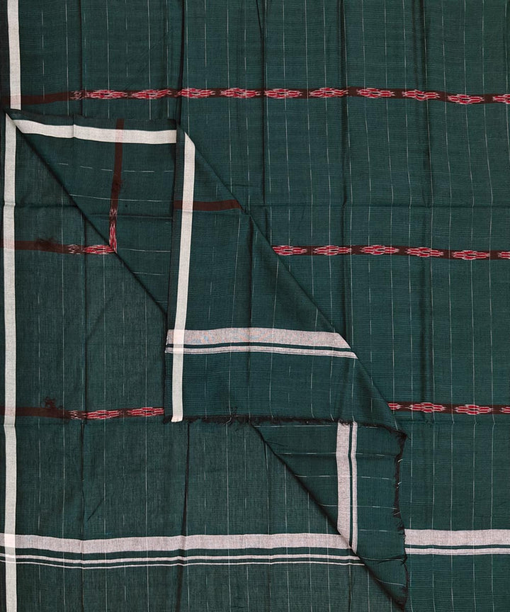 Dark green puchki ghara handwoven cotton nuapatna lungi