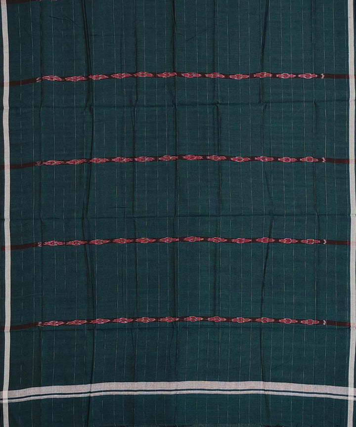 Dark green puchki ghara handwoven cotton nuapatna lungi