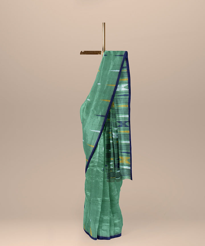 Light green handloom cotton bengal saree